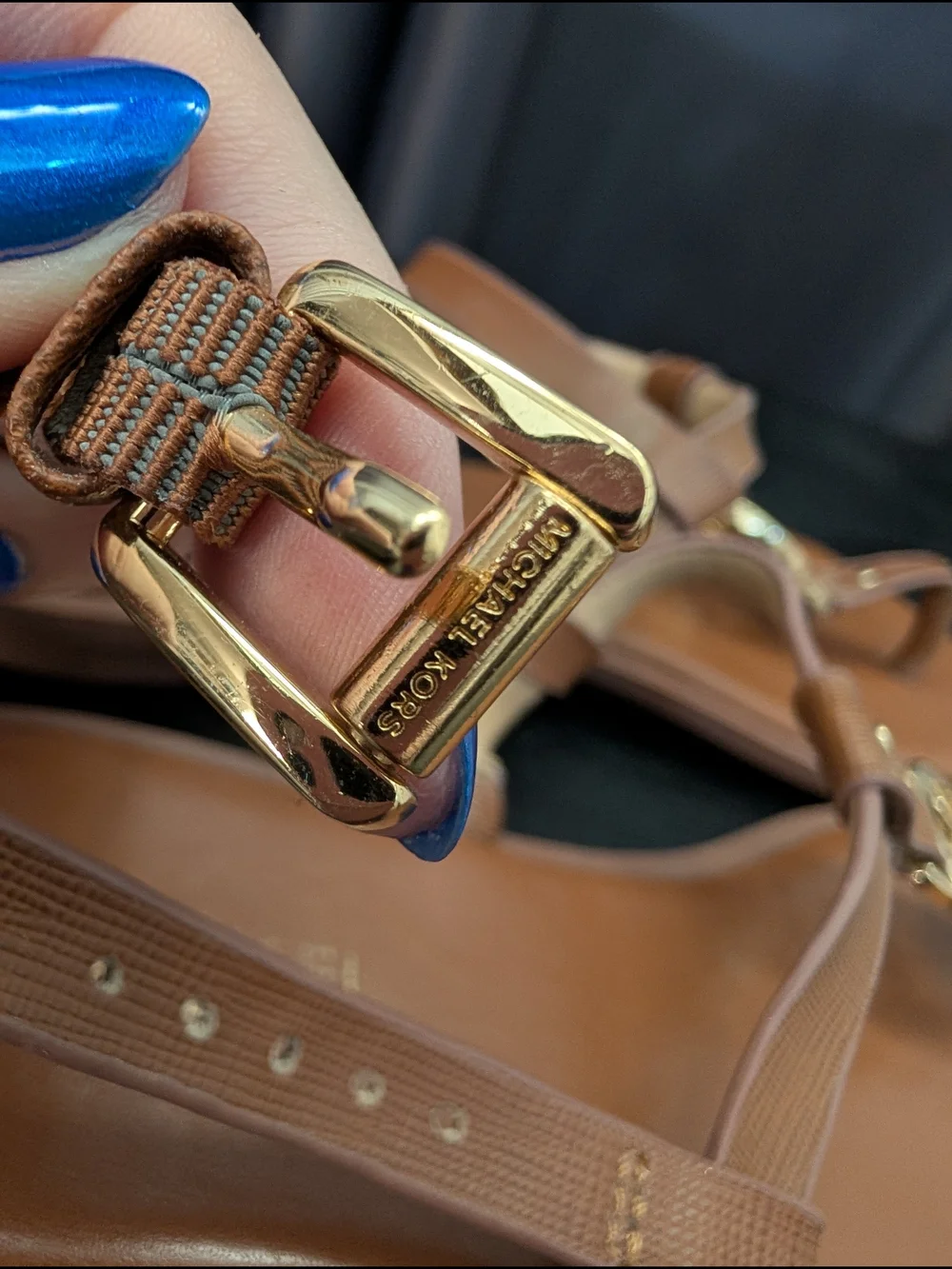 Michael Kors MK Logo T-Strap Sondra Sandals